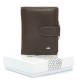 Женский кожаный кошелек dr.Bond Classic WS-32 серый