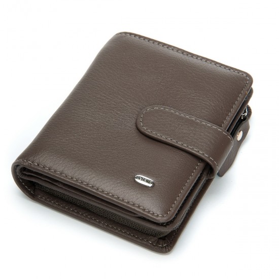 Женский кожаный кошелек dr.Bond Classic WS-32 серый