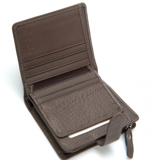 Женский кожаный кошелек dr.Bond Classic WS-32 серый