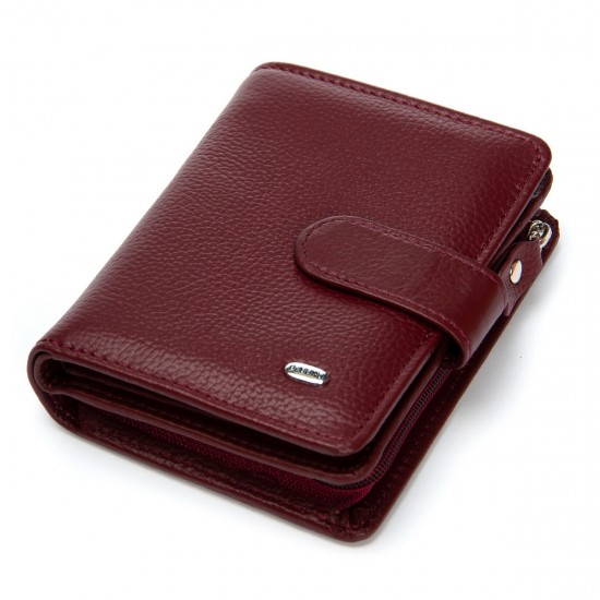 Женский кожаный кошелек dr.Bond Classic WS-32 бордовый Женский кожаный кошелек dr.Bond Classic WS-32 бордовый