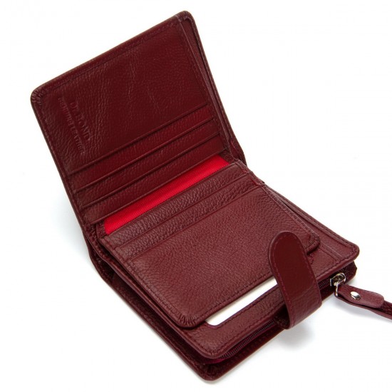 Женский кожаный кошелек dr.Bond Classic WS-32 бордовый Женский кожаный кошелек dr.Bond Classic WS-32 бордовый