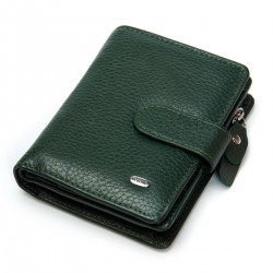 Женский кожаный кошелек dr.Bond Classic WS-32 зеленый