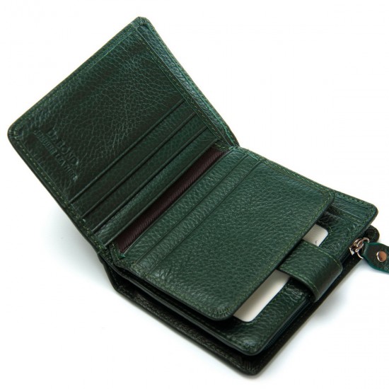 Женский кожаный кошелек dr.Bond Classic WS-32 зеленый