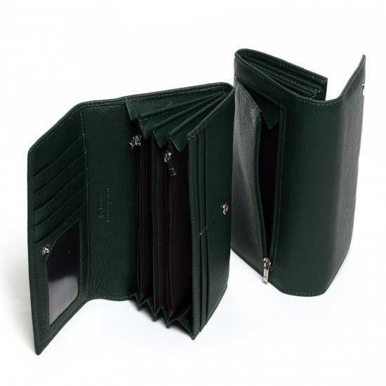Жіночий шкіряний гаманець dr.Bond Classic W501 зелений