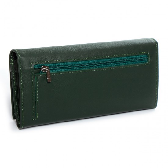 Женский кожаный кошелек dr.Bond Classic W501 зеленый
