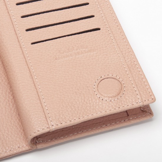 Жіночий шкіряний гаманець dr.Bond Classic WMB-2M пудра