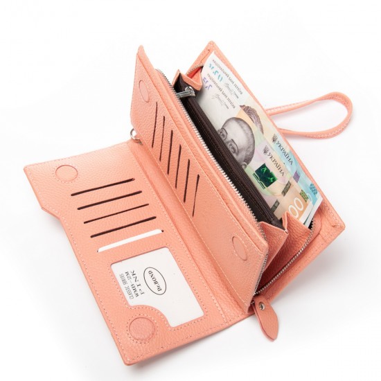 Женский кожаный кошелек dr.Bond Classic WMB-2M розовый Женский кожаный кошелек dr.Bond Classic WMB-2M розовый