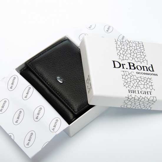 Женский кожаный кошелек dr.Bond Classic WS-6 черный