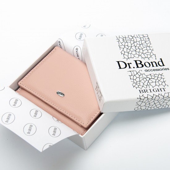 Женский кожаный кошелек dr.Bond Classic WS-6 пудра