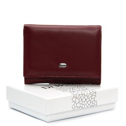 Женский кожаный кошелек dr.Bond Classic WS-6 бордовый