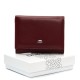 Женский кожаный кошелек dr.Bond Classic WS-6 бордовый