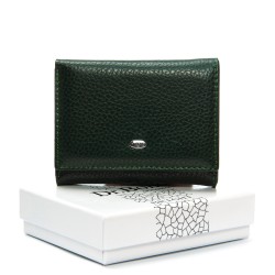 Женский кожаный кошелек dr.Bond Classic WS-6 зеленый