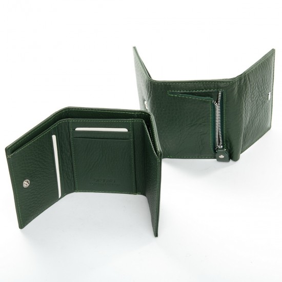 Жіночий шкіряний гаманець dr.Bond Classic WS-6 зелений