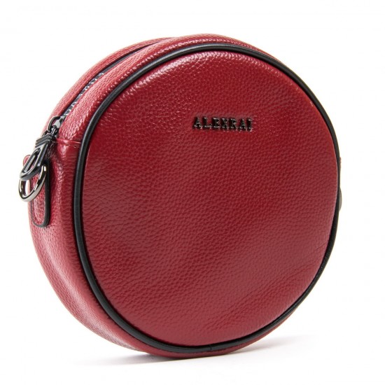 Жіноча сумочка-клатч з натуральної шкіри ALEX RAI 39032 бордовий