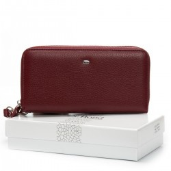 Жіночий шкіряний гаманець dr.Bond Classic W39 бордовий