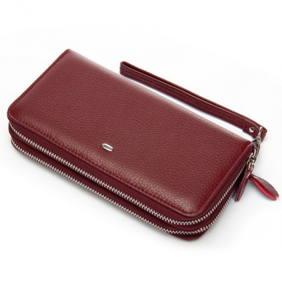 Жіночий шкіряний гаманець dr.Bond Classic W39 бордовий