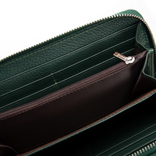 Жіночий шкіряний гаманець dr.Bond Classic W39 зелений