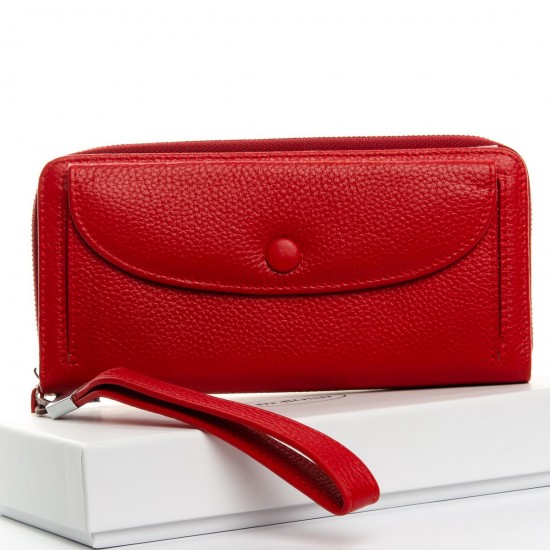 Жіночий шкіряний гаманець dr.Bond Classic WS-22 червоний