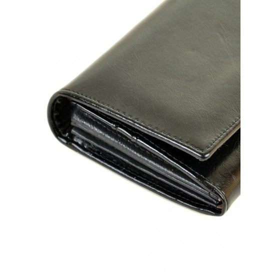 Жіночий шкіряний гаманець ALESSANDRO PAOLI W0807 чорний