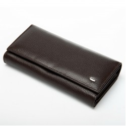 Жіночий шкіряний гаманець dr.Bond Classic W46 кавовий