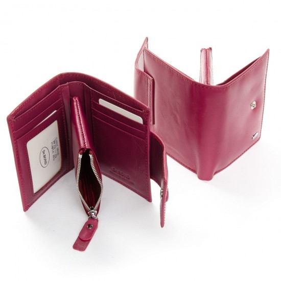 Жіночий шкіряний гаманець dr.Bond Classic WS-5 рожевий