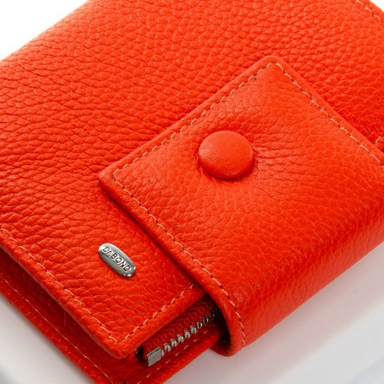 Жіночий шкіряний гаманець dr.Bond Classic WS-5 помаранчевий