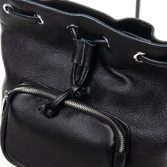 Жіноча сумка з натуральної шкіри ALEX RAI 7110 чорний