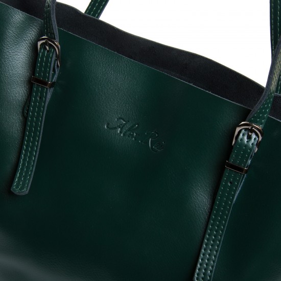 Женская сумка из натуральной кожи ALEX RAI 8603 зеленый