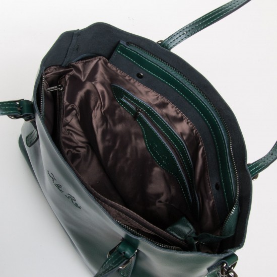 Женская сумка из натуральной кожи ALEX RAI 8603 зеленый