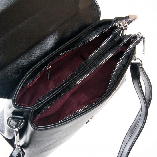 Жіноча сумочка на два відділення FASHION 701 чорний