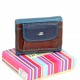 Жіночий шкіряний гаманець dr.Bond Rainbow WRS-7 синій