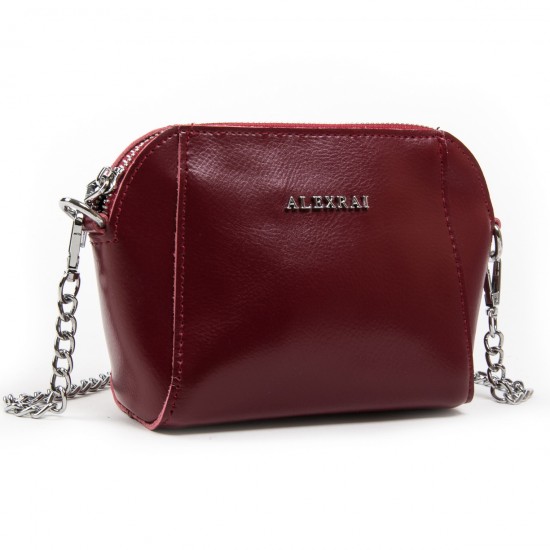 Женская сумочка-клатч из натуральной кожи ALEX RAI 8106 бордовый