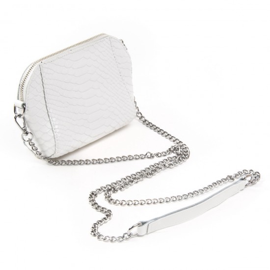 Жіноча сумочка-клатч з натуральної шкіри ALEX RAI 6009 білий