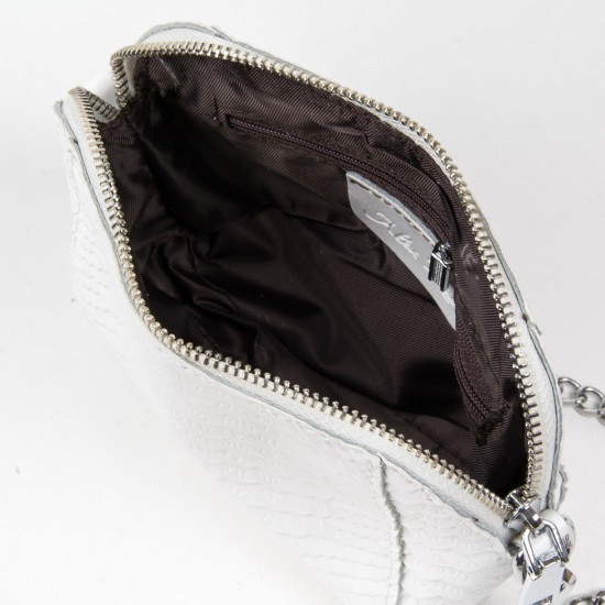 Женская сумочка-клатч из натуральной кожи ALEX RAI 6009 белый