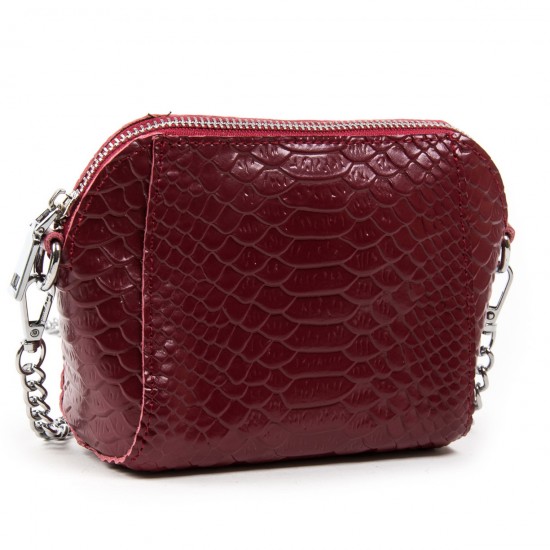 Женская сумочка-клатч из натуральной кожи ALEX RAI 6009 бордовый