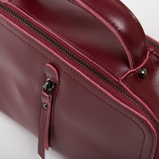 Женская сумка из натуральной кожи ALEX RAI 9119 бордовый
