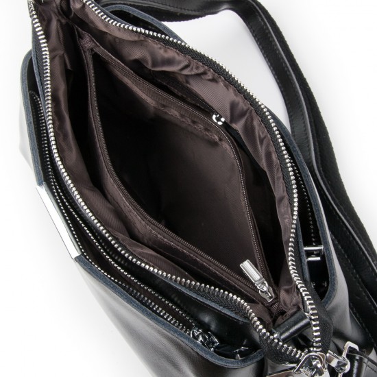 Жіноча сумка з натуральної шкіри ALEX RAI 8724 чорний