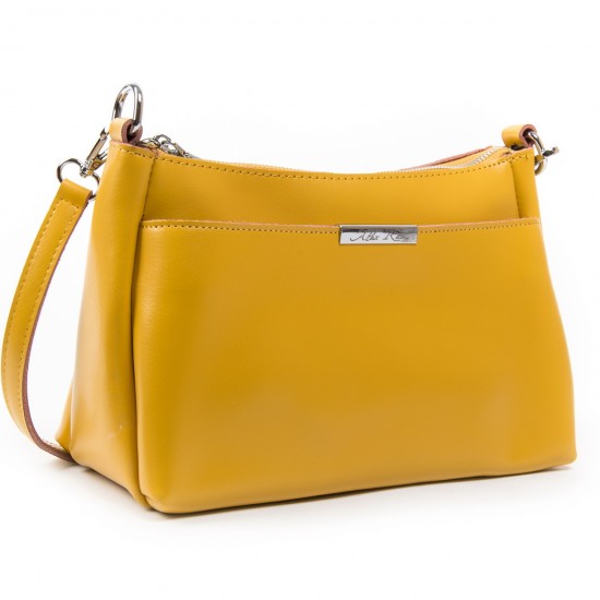 Женская сумка из натуральной кожи ALEX RAI 8724 желтый