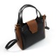 Жіноча модельна сумка LARGONI 1742A чорний + рудий 
